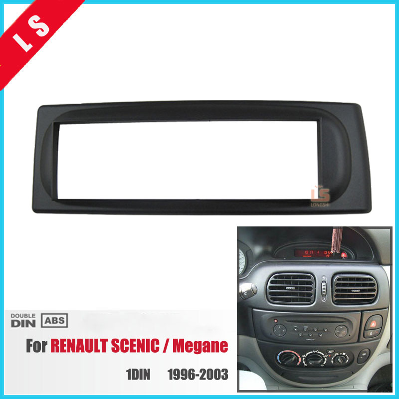 1Din Car Refitting radio Fascia for 1996-2003 RENAULT SCENIC Megane Dash Mount Kit Adaptor auto stereo install DVD Frame 1 DIN