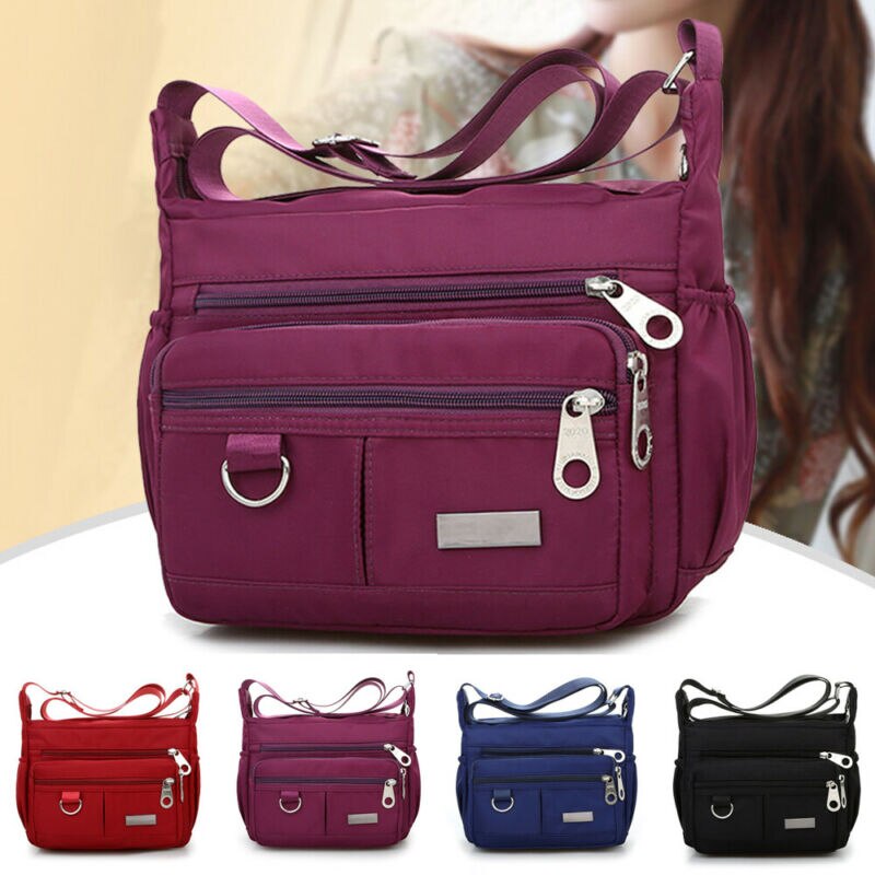 Vrouwen Waterdichte Oxford Messenger Cross Body Tas Schoudertassen Grote Capaciteit