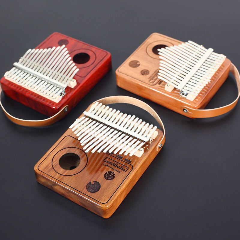 PURM Kalimba-Instrumento de pulgar de 17 teclas, instrumento de pulgar de Piano con manual de canciones, martillo de sintonización, caja EVAProtection