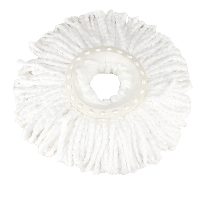 Universal- Mopp Kopf Nachfüllung Rotierenden Dreh Mops Mikrofasern Runde 16mm Wischen Kopf Mikrofaser Lappen Mopp Tuch Ersatz sauber Werkzeug: Beige