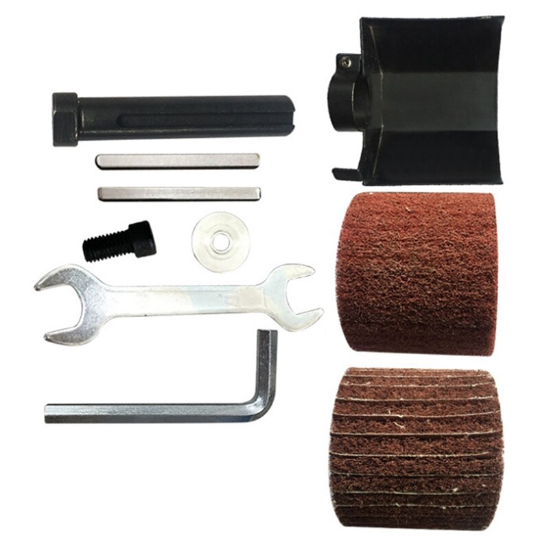 Multifunctional Electric Angle Grinder Burnishing Polishing Machine Attachment Accessories Metal Steel Wood Sander: Blue