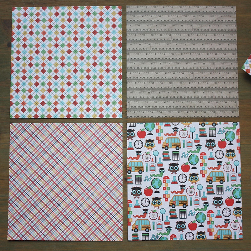 24pcs 6" Single-sidemost first day papercraft art paper handmade scrapbooking kit set books P006