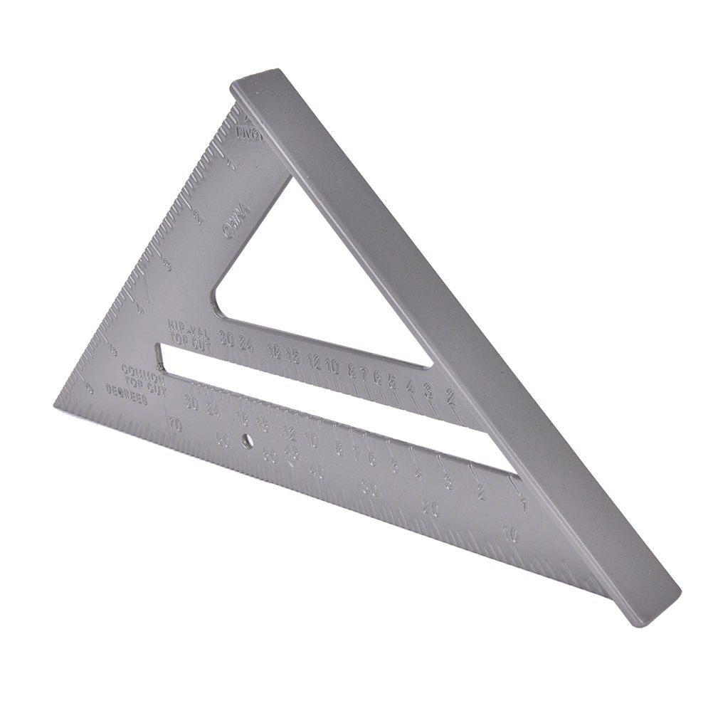 7" 180mm 1PCS 45 Degrees Triangle Ruler Measuring Tool Aluminum Alloy Square Angle Ruler Woodworking 7"/180mm Protractor