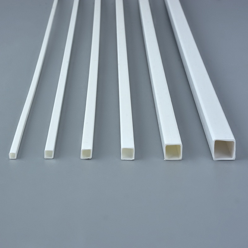 30pcs ABS Plastic Square Rod Stick for Architecture Model Making Styrene 500mm Length Building DIY Sand Table Model