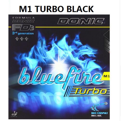 Donic Originele Blue fire M1/M2/M3 Bluefire Pips-in BLAUW SPONS Tafeltennis Rubber Sterke Spin puistjes In Ping Pong Rubber: M1 TURBO black