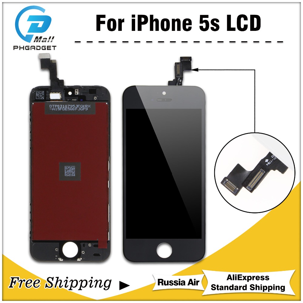 1PCS 100% AAAA LCD Screen For iPhone 5S 5 SE 5C Screen LCD Display Digitizer Touch Module 5S SE Screens Replacement