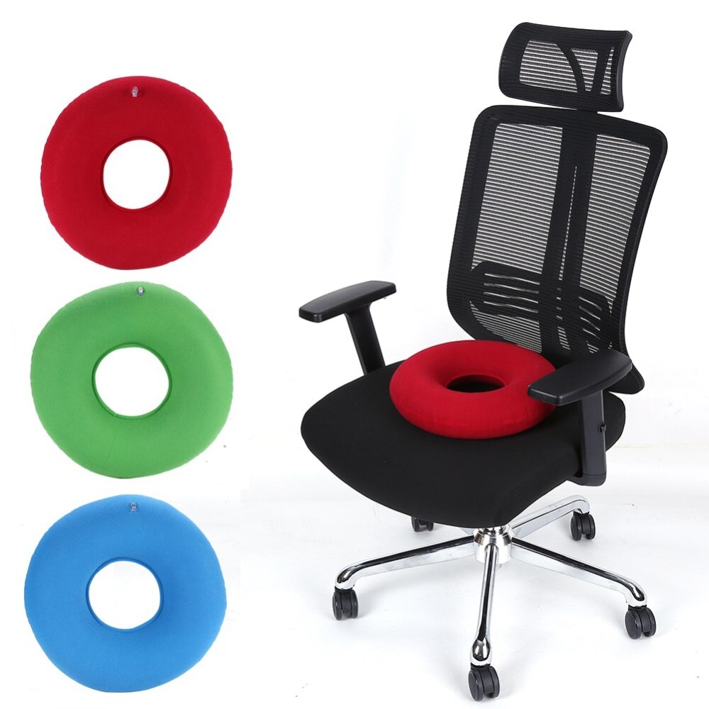 Ondersteuning Opblaasbare Ring Ronde Kussen Donut Stoel Pad Hip Ondersteuning Medische Aambei Seat Pad Massage Kussen Met Pomp