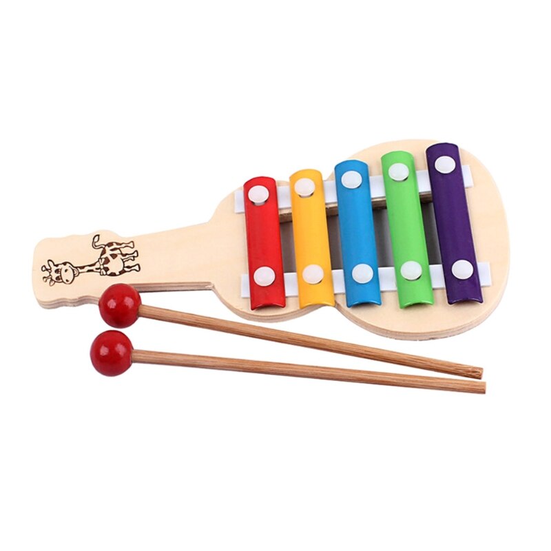 Kids Baby Musical Educatieve Animal Developmental Muziek Bell Speelgoed 5 Tone