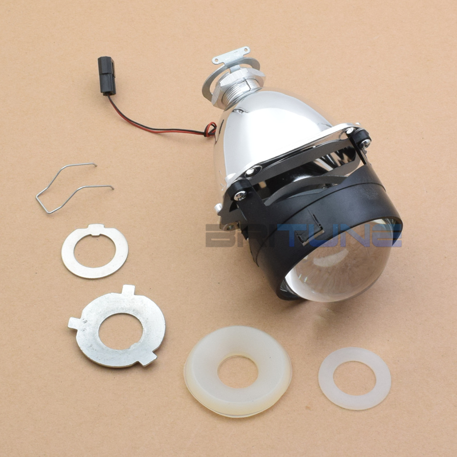 Britune Bi-xenon Lens H7 H4 HID Projector Headlight Lenses 2.5'' For Auto Car Lights Accessories Retrofit DIY Use H1 Light Bulbs