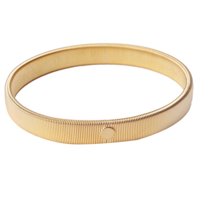 Un pezzo elastico bracciale camicia manica titolare donna uomo moda polsini regolabili fasce per accessori per abbigliamento da sposa per feste: giallo