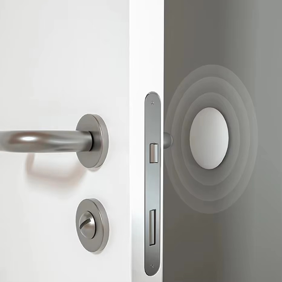 Tope de puerta anticolisión, mango de silicona, autoadhesivo, Protector silencioso antigolpes, almohadilla para Porte, almohadilla protectora de pared para mejorar el hogar