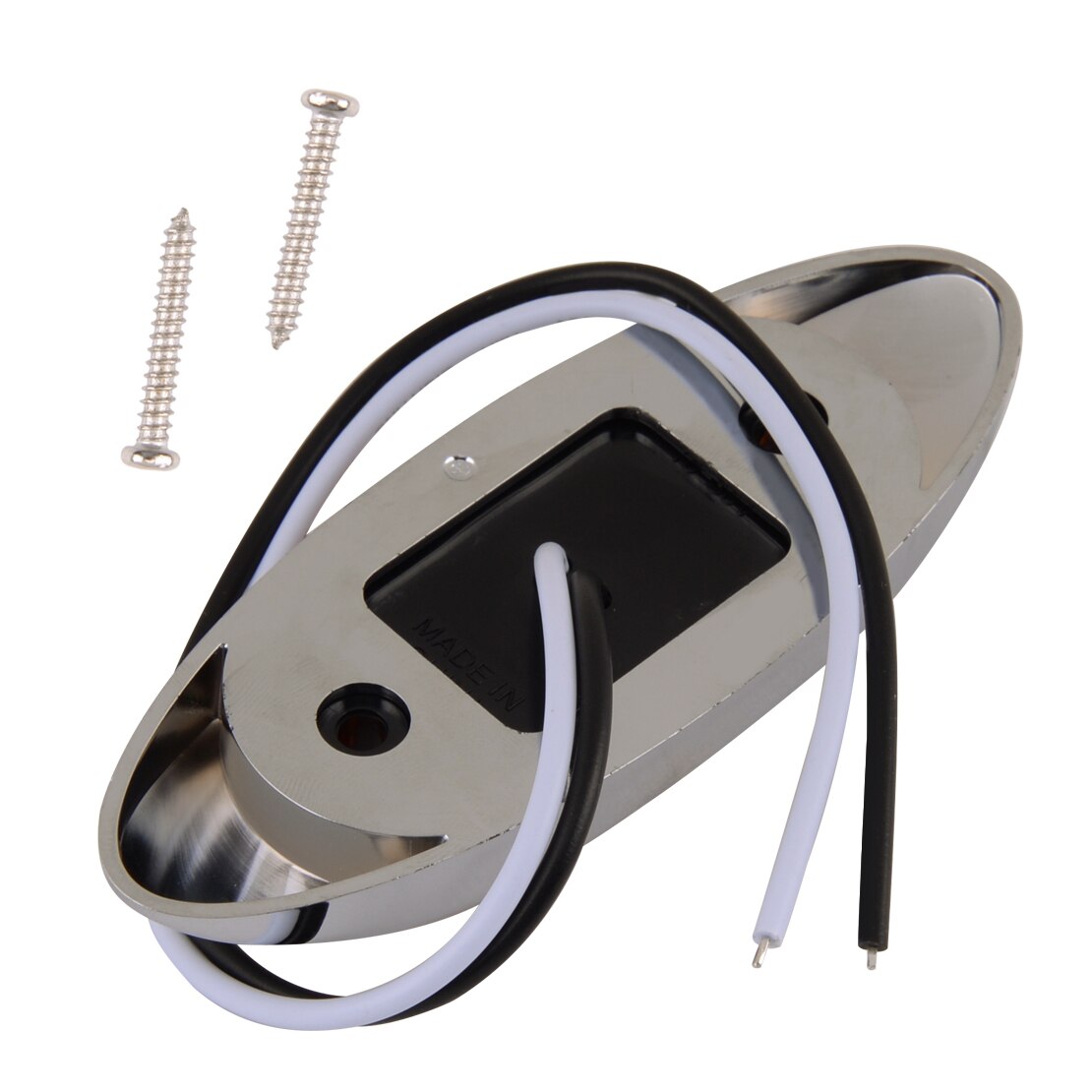 4Pcs Trailer Truck Universele 2.5 "2 Diode Amber Side Fender Marker Indicator Ontruiming Surface Mount Licht W/zilveren Deksel