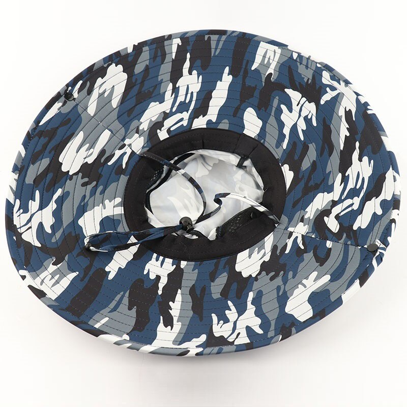 Camoland vandtæt bucket hatte herre udendørs upf 50+  solhat stor bred kant strandkapper til unisex camouflage fiskeri vandrehue