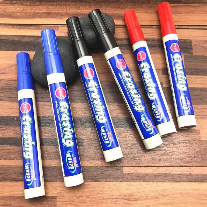 Stylo pour tableau blanc Rubable, sûr et , eau rouge, noir, bleu, marqueur trois couleurs en option, fournitures scolaires et de bureau