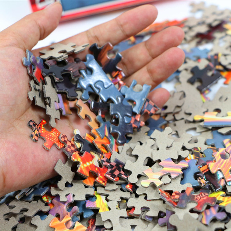 500 pièces Puzzle diverses paysages assemblage photo adultes Anti-Stress Puzzles jouets pour enfants jeux de noël