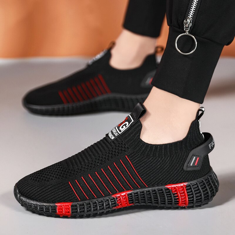 Mænd sneakers tenis sommer åndbare mandlige fodtøj mesh sko til mænd snøre vandre afslappet sko udendørs