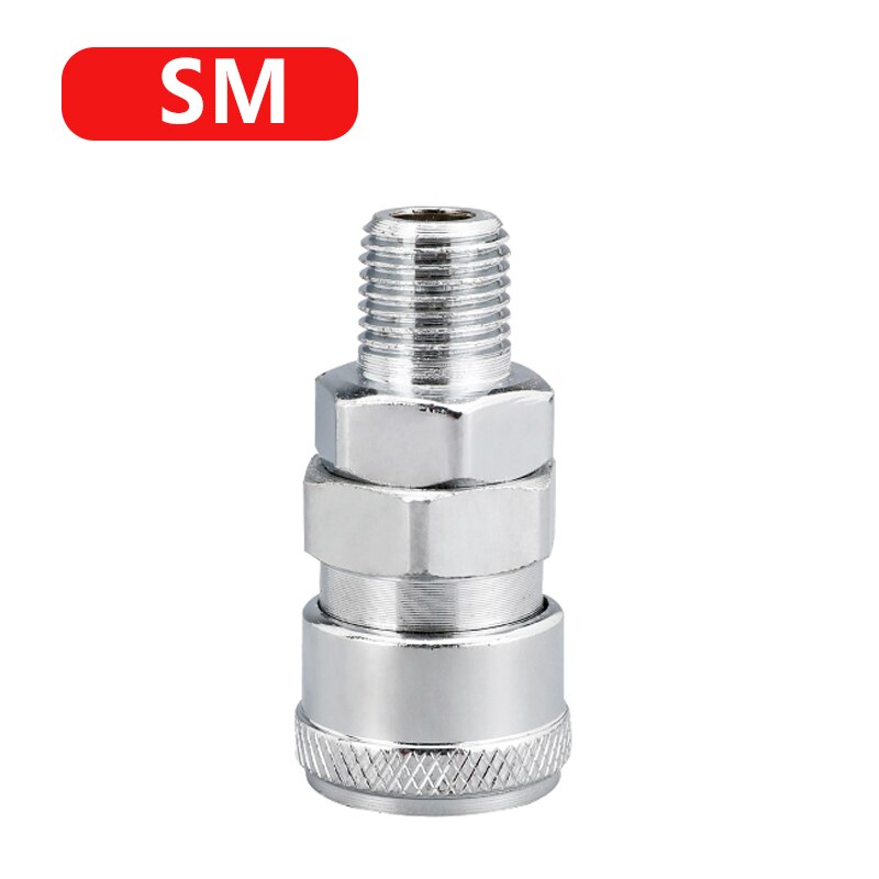 Accesorios Neumáticos tipo C, acoplamiento rápido de alta presión, manguera de compresor de aire, enchufe de acoplamiento rápido, Conector de compresor: SM / 30