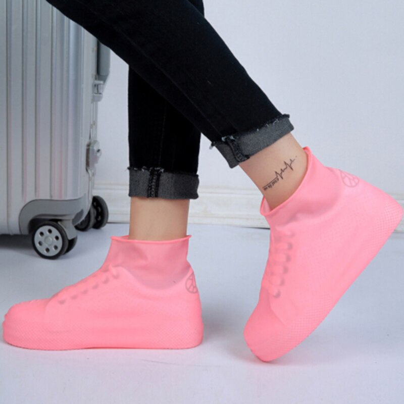 Silikon Überschuhe Einweg Wasserdichte Schuh Abdeckung Regen Männer Schuhe Abdeckungen Regen Stiefel Nicht-Unterhose Waschbar unisex