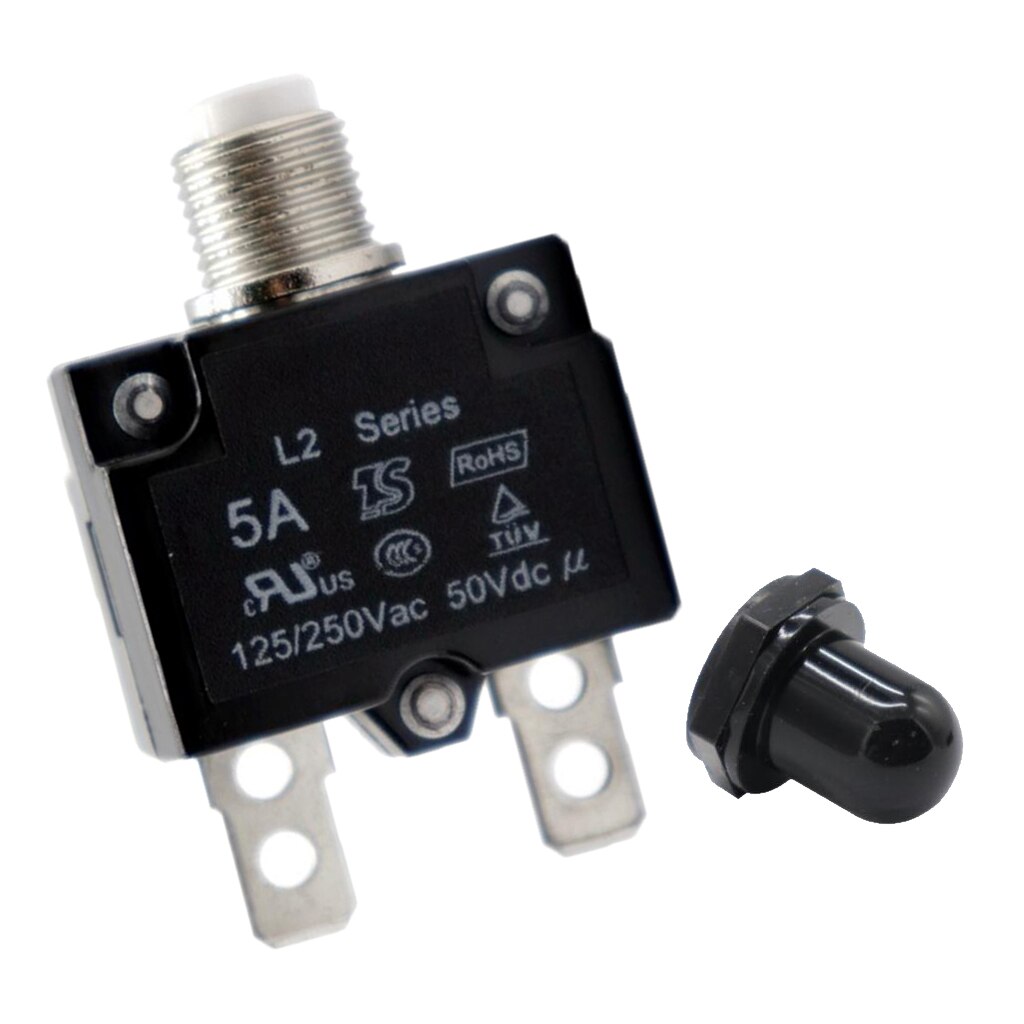 5A Circuit Breaker Overload Protector Switch Fuse Resettable AC 125/250V