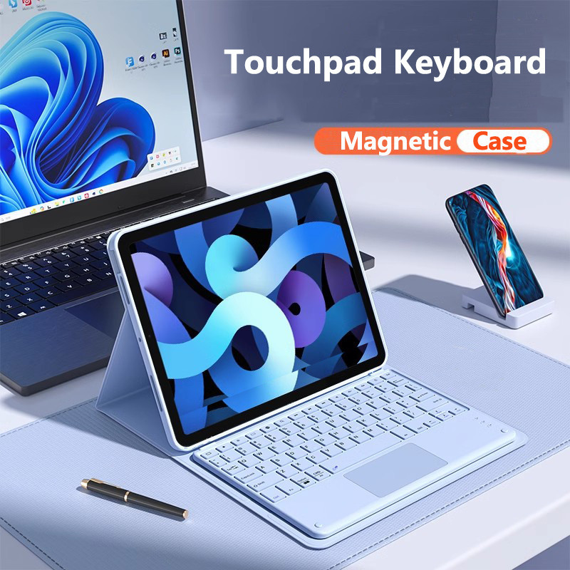 Husă pentru lenovo tab  m11 11 "  tb330fu k11 b11 inch pad studio plus 11.5 k11 plus 11.45 inch 11 husă cu tastatură wireless și touchpad