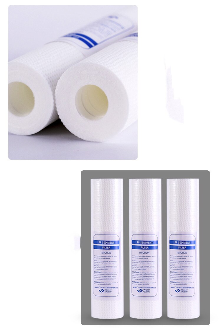 Real Haushalt Wasser Sediment Polypropylen Filter 10 &quot;1 Mikron Pp Wasser Ersatz Patrone Freies 3 teile/los