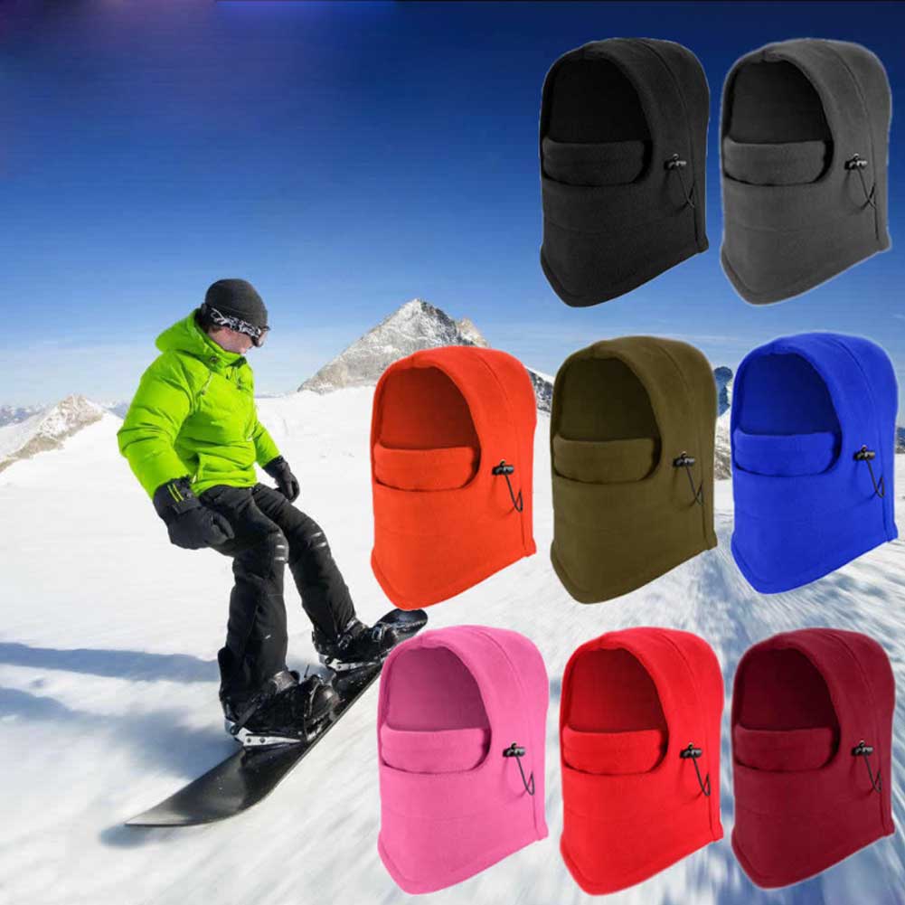 Vrouwen Mannen Ski Hoed Gezichtsmasker Ski Volgelaatsmasker Cover Hat Cap Motorfiets Thermische Fleece Balaclava Winter Unisex masker