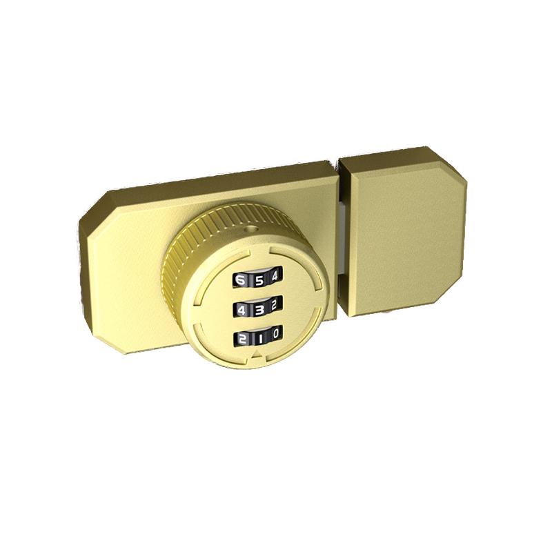 3 Digit Password Cabinet Locks No-Punch Combination Door Lock with Combination Latch for Closet Door Barn Door: Greyish Brown