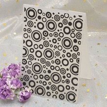 Circle Bubble Embossing Plastic Embossing Folder Template For DIY Scrapbooking Photo Album Paper Card Background Decoration