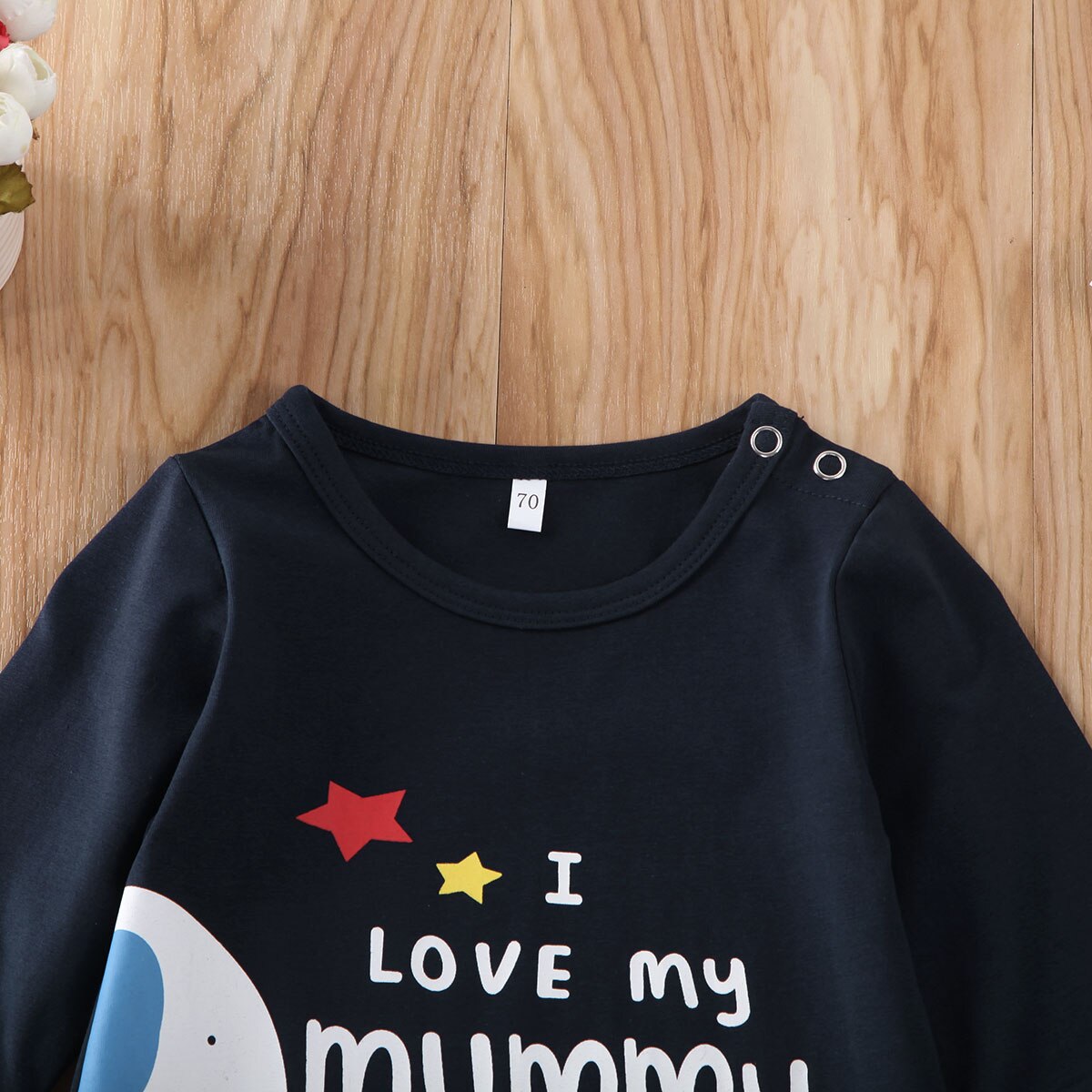 Nyfödda bebiskläder 0-6m nyfödda barn bebis pojkar flickor kläder footies långärmade randiga tecknade print kläder outfit set