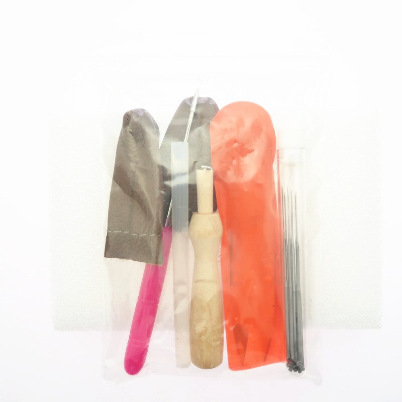 25 Colors Wool Felt Roving Wool Felting Tool Kit Fiber Material with Felt Needle Set Weaving Needlework Spinning Craft Kits