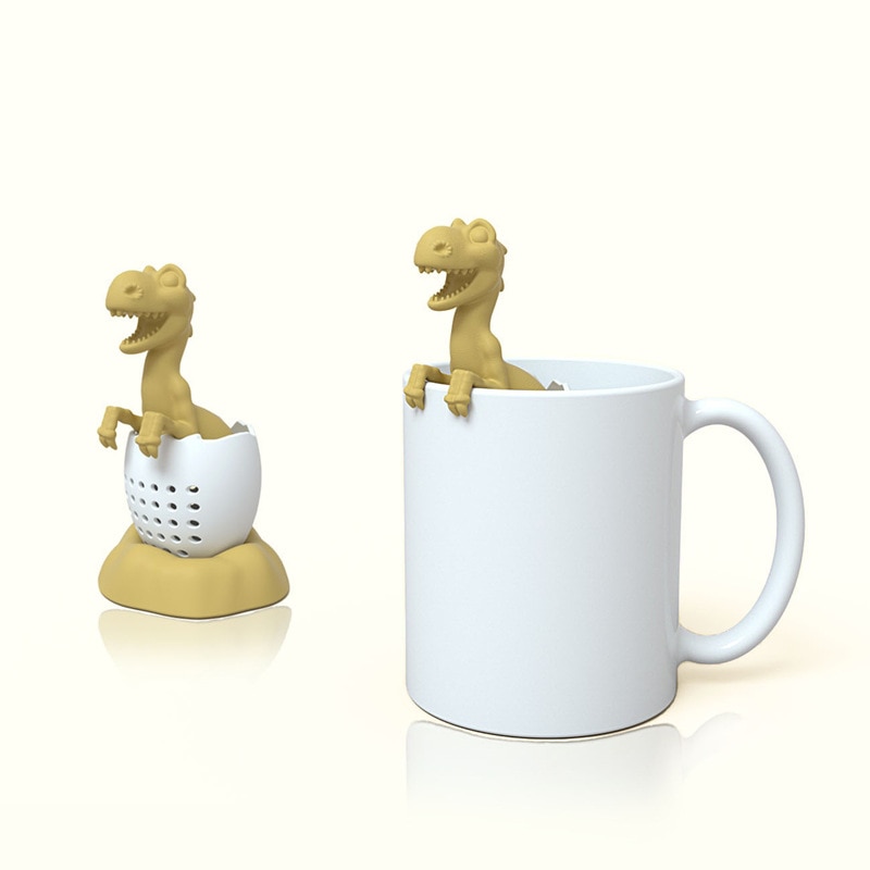 Dinosaur Shape Tea Infuser Leaf Herbal Spice Filter Strainers Silicone Tea Strainer Reusable Filter Tea Set Accessories