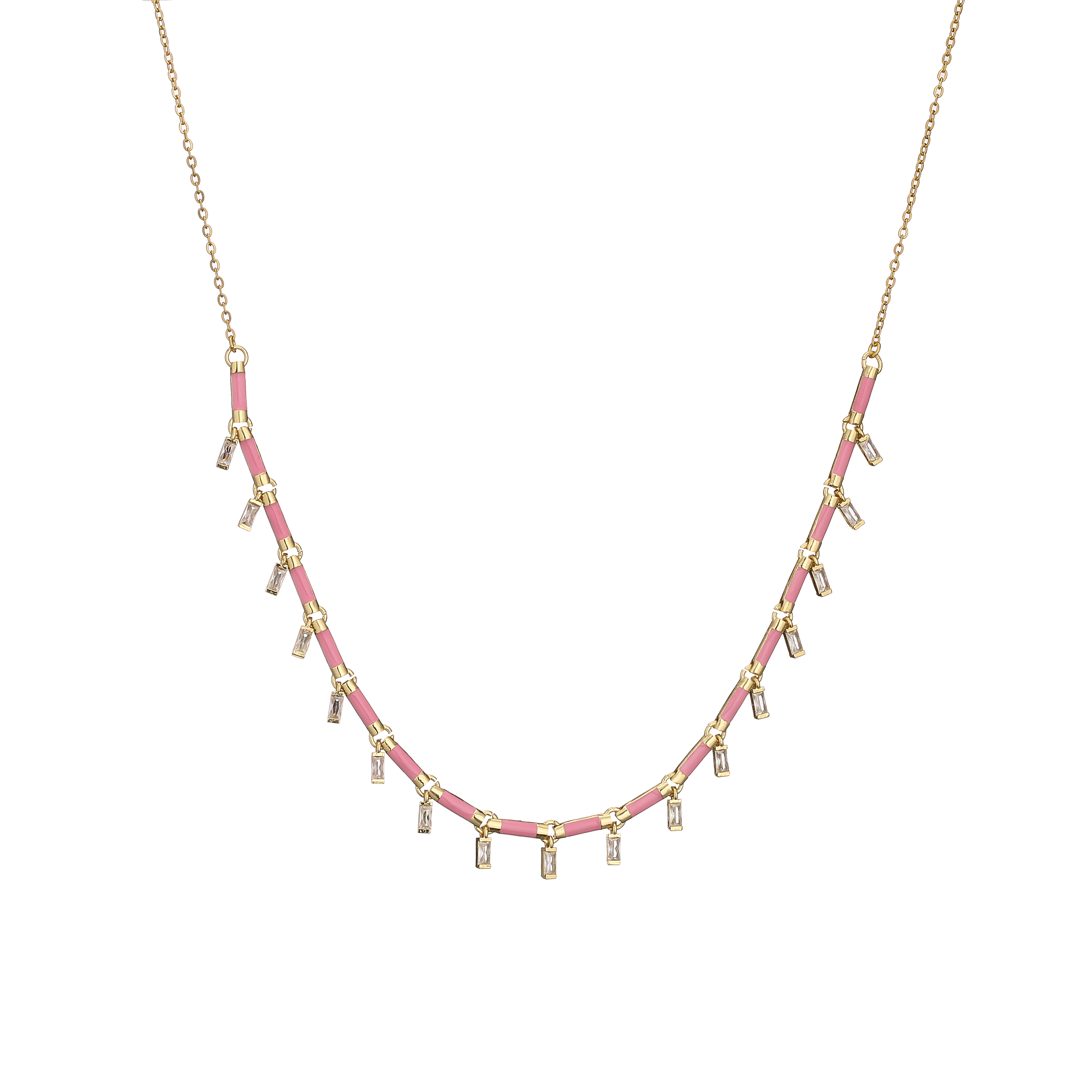 HECHENG, collier ras du cou à pampilles en émail coloré plaqué or 18 carats, collier à breloques étoile rectangulaire pour femmes: Cobalt violet