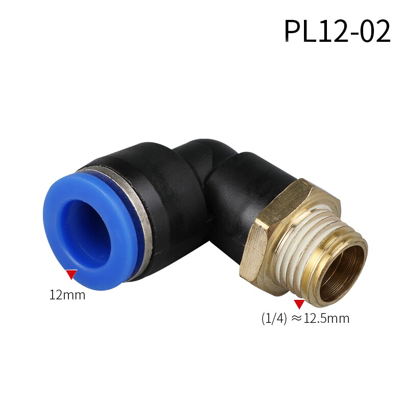 1Pcs PL Air Pipe Fitting4mm-12mm Hose OD 1/8