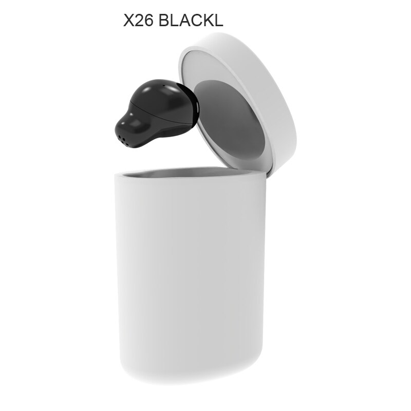 Onzichtbare draadloze oordopjes, bluetooth-hoofdtelefoons, oordopjes met één oor, sportheadsets, waterdicht met microfoon, voor meisjes, bestuurders, vrouwen: Zwart
