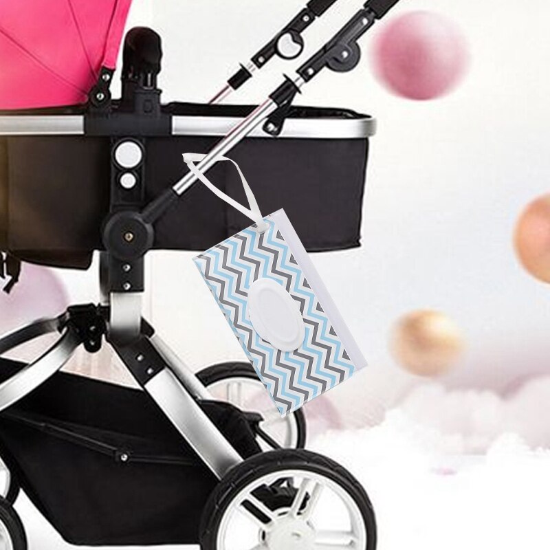 Portable Baby Wipes Box Wet Wipe Box Cleaning Wipes Carrying Bag Eco-Friendly Wipe Container Wristlet Wet Wipe Case