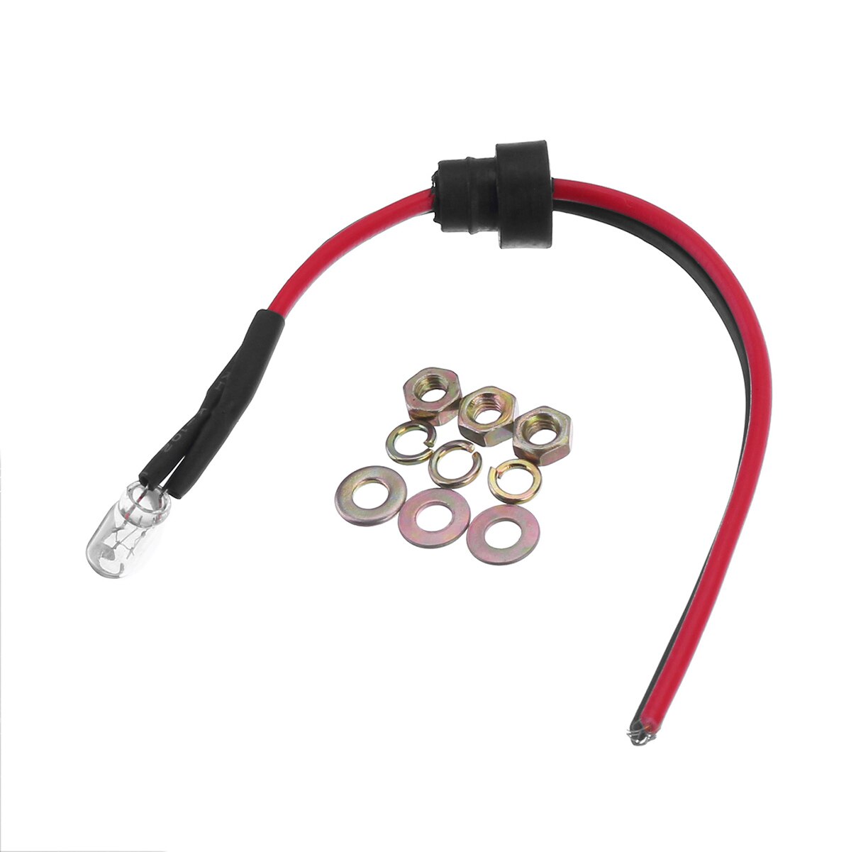 Universal 52mm 2" Car Fuel Level Gauge Meter With Fuel Sensor 12V Automotive Gauges White LED Light Black Rim