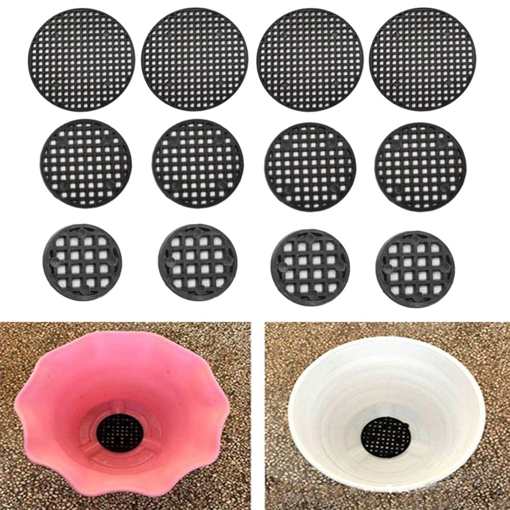 50Pcs Hollow Garden Bonsai Flower Pot Bottom Grid Mat Prevent Soil Loss Mesh Pad