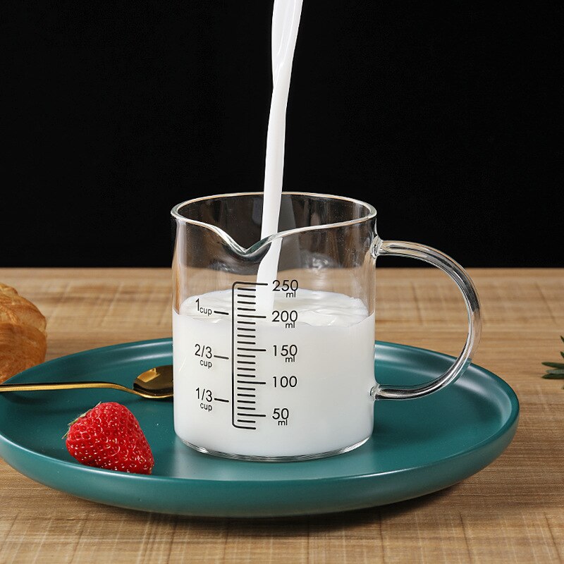 Bamboo Cover Glass Scale Cup Home Department Store Water Cup Custom Measuring Cup Capacity Household Products