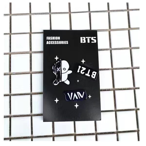 Hqbts Bangtan Jongens Acryl Broche Set Perifere Dezelfde Stijl: A6-JIQI