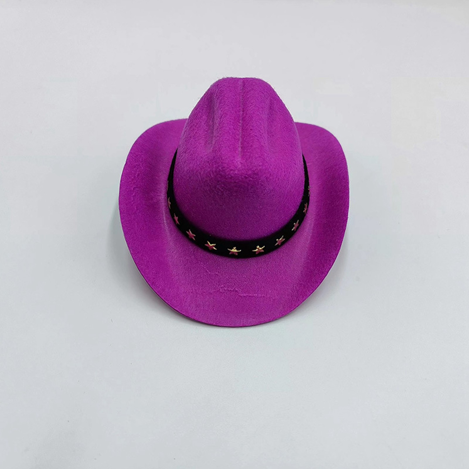 Chapeau de Cowboy pour chien et chat, vêtements de Cowboy, chapeau réglable pour chiot, adapté aux petits chiens et chats, décoration de fête d'anniversaire, Photo: M / Violet