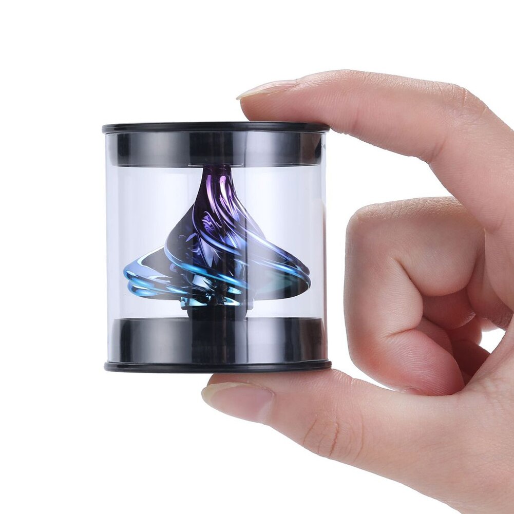 Pneumatische Gyro Cool Tol Persoonlijkheid Aerodynamische Gyro Legering Materiaal Kinderen Decompressie Speelgoed Vingertop Tol