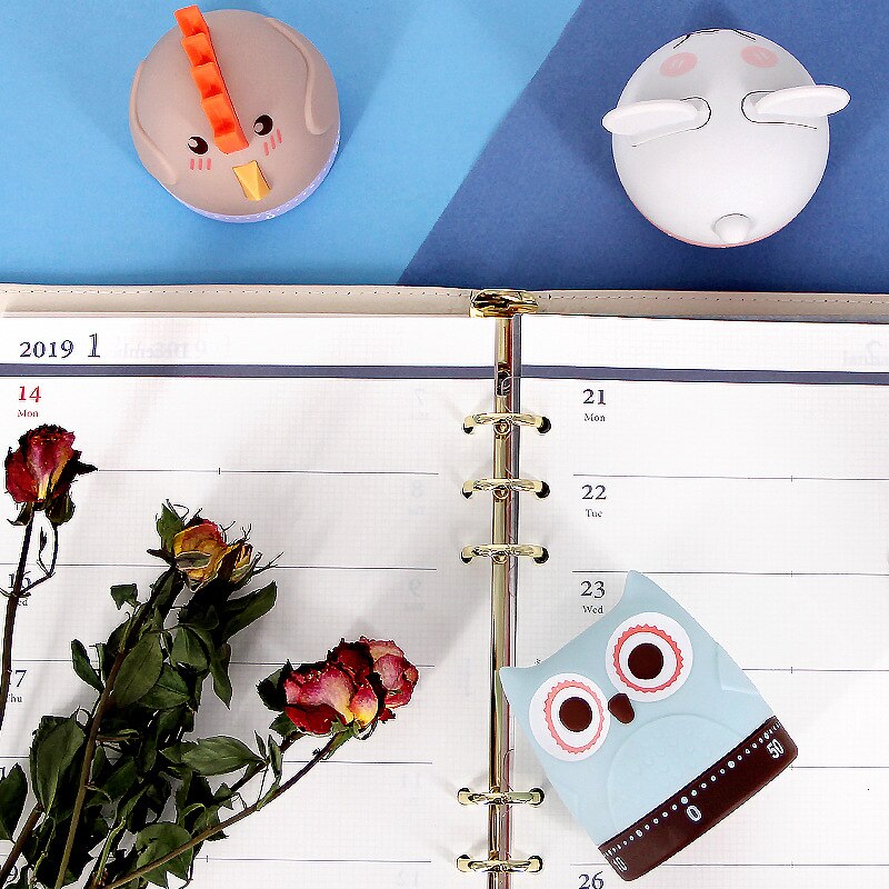Animal Shape Cute Cartoon Timer For Kid Study Time Management Alarm Clock Cooking Reminder Multifunction Kitchen Tools