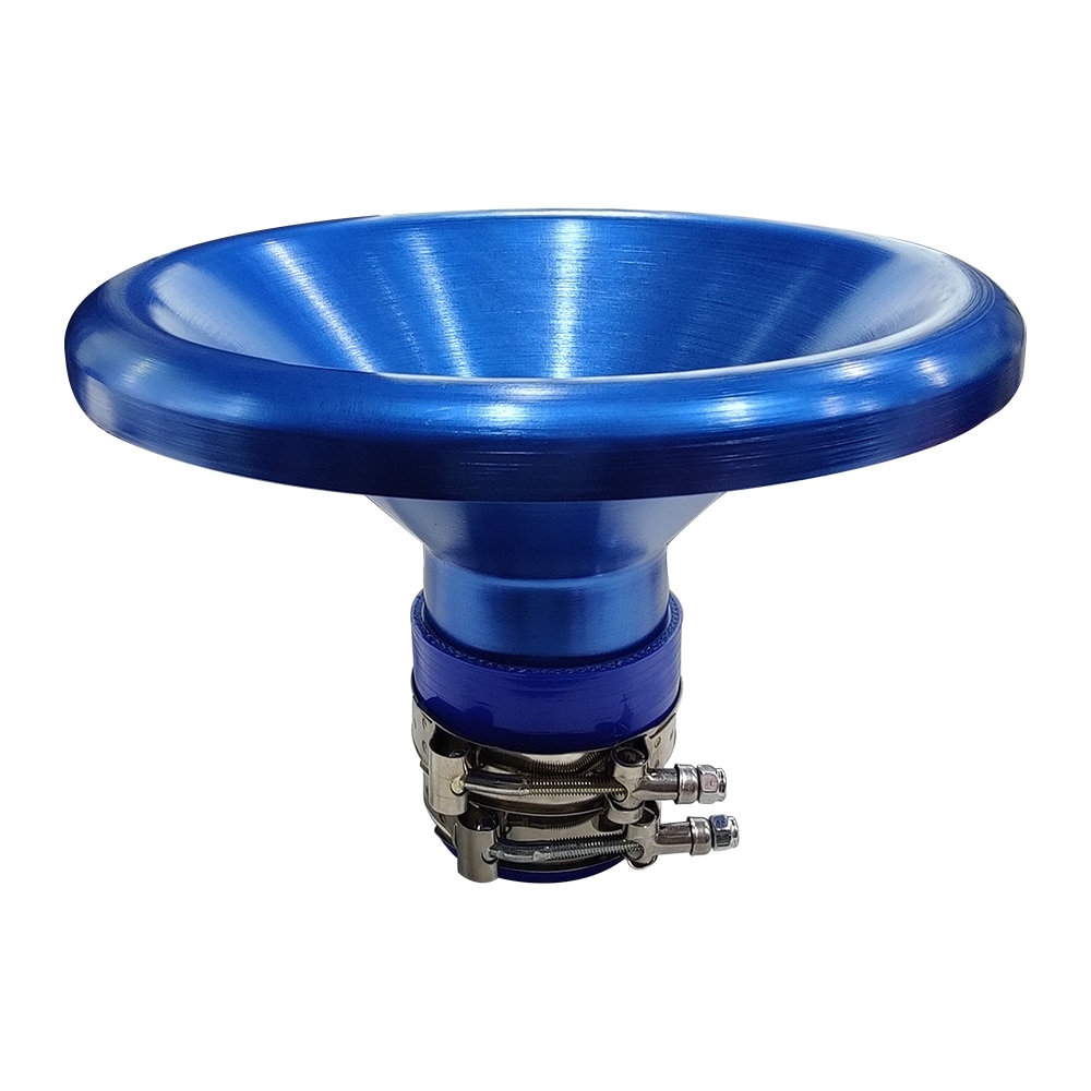 2.5 "Auto Bellmouth Velocity Stack Adapter Air Intake Turbo Hoorn Zilver Blauw Rood Zwart Tone Air Intake Turbo Hoorn met 2.5 Slang