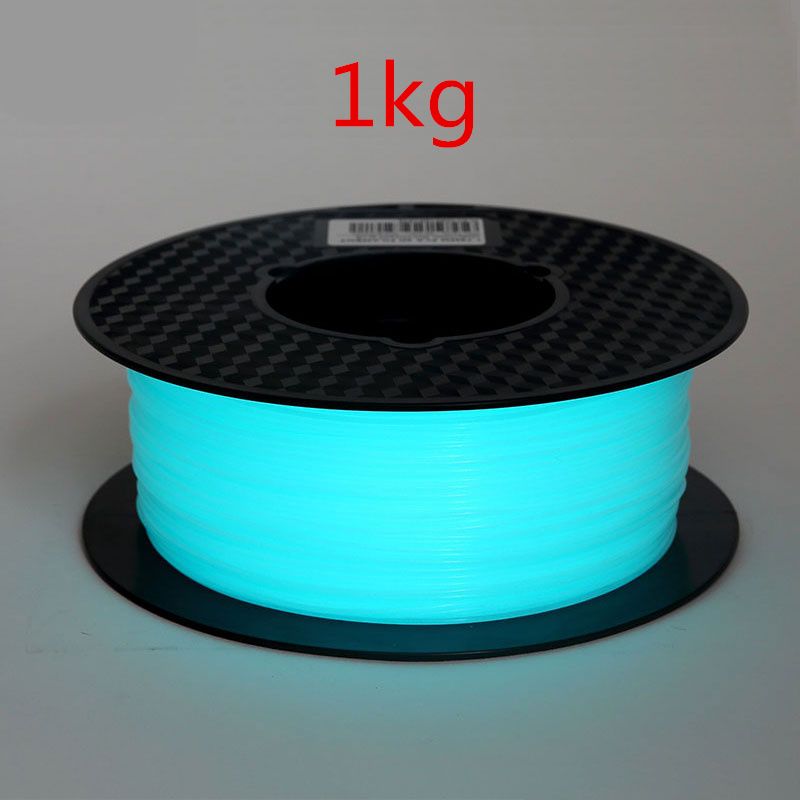 Noctilucous 3D Printer Filament PLA 1.75mm 250G/500g/1kg Noctilucent 3D Printe Material Glow in the Dark Noctilucous Blue Green: blue 1kg