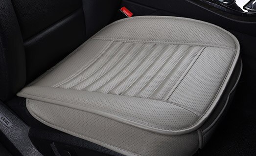 Pu Lederen Autostoel Pad, Auto Kussens, Non Slide Kussen Pads, universele Accessoires Enkele Covers X7 X15: Old grey front 1pcs