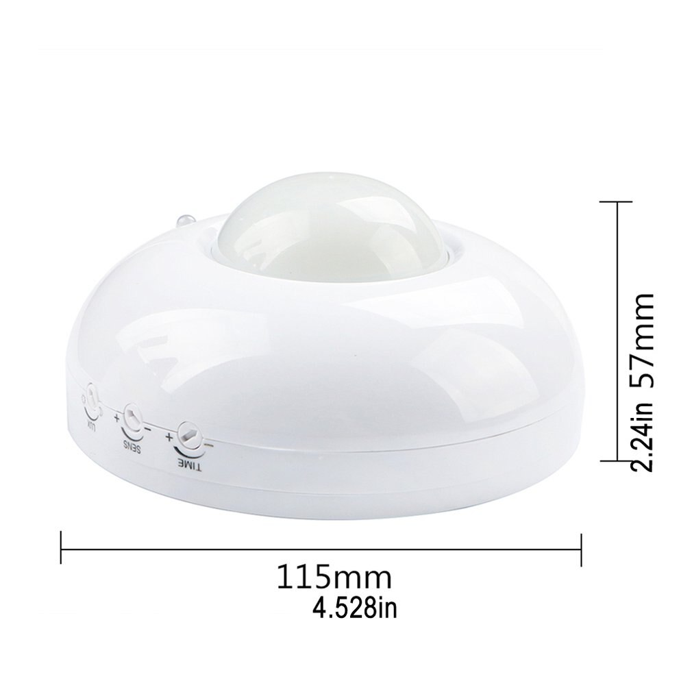 Switch Adjustable Infrared Motion Sensor 110V-240V Body Movement Ceiling Infrared Sensor Bulb Switch