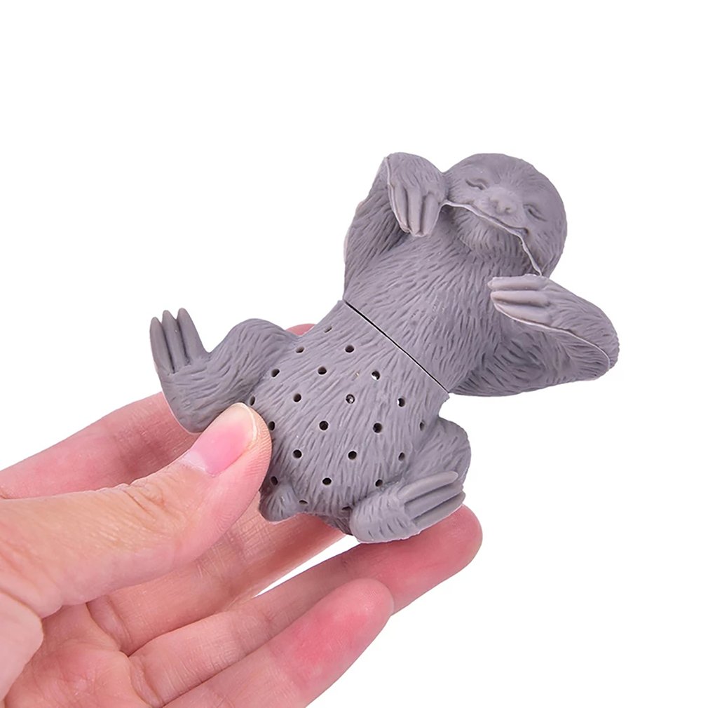 Silicone Thee-ei Creatieve Luiaard Veiligheid Vorm Theezakje Filter Theezeefje Voor Thee Pot Kopje Thee Gereedschap Accessoires