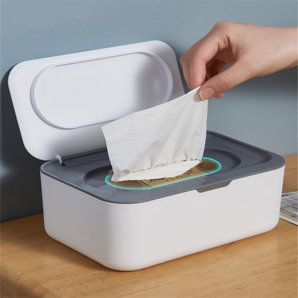 2022 Plastic Tissue Box With Lid Wet Tissue Holder Baby Wipes Paper Storage Box Paper Towel Dispenser Home Napkin Organizer