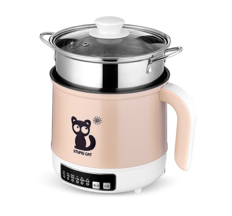 Electric Heat Pan Multi-Function Household Mini Noodle Cooking Small Pot Electric Cooking Pot 110V