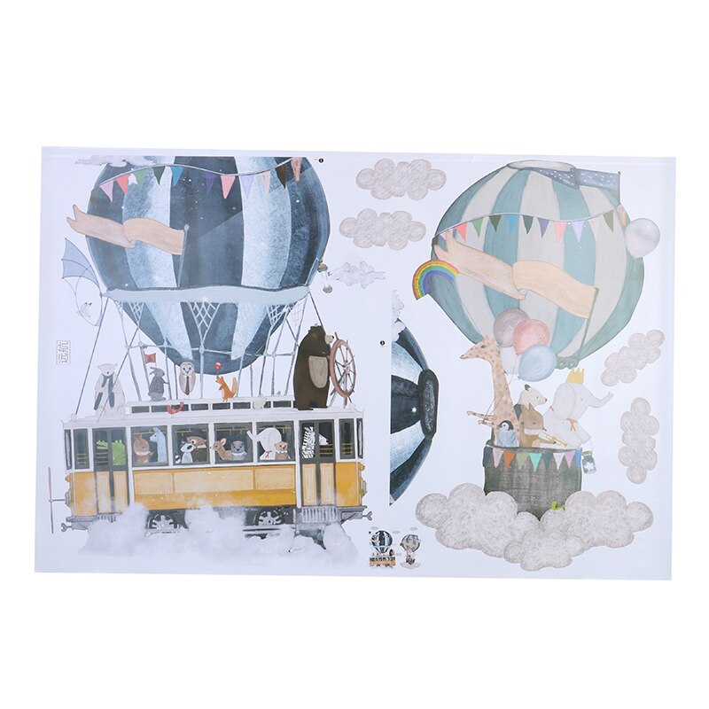Diy Art Vinyl Muurschilderingen Cartoon Luchtballon Serie Muurstickers Kleuterschool Babykamer Muurstickers Milieuvriendelijke Kinderkamer